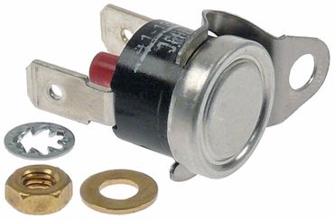 Mach contact thermostat 100°C connection F6.3 1-pole 1-hole mounting