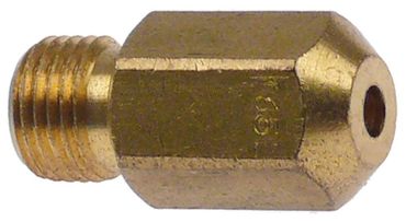 MBM gas nozzle for MBM-Italy GC902V, GBM45, E6FAR hole 1.65mm M10x1