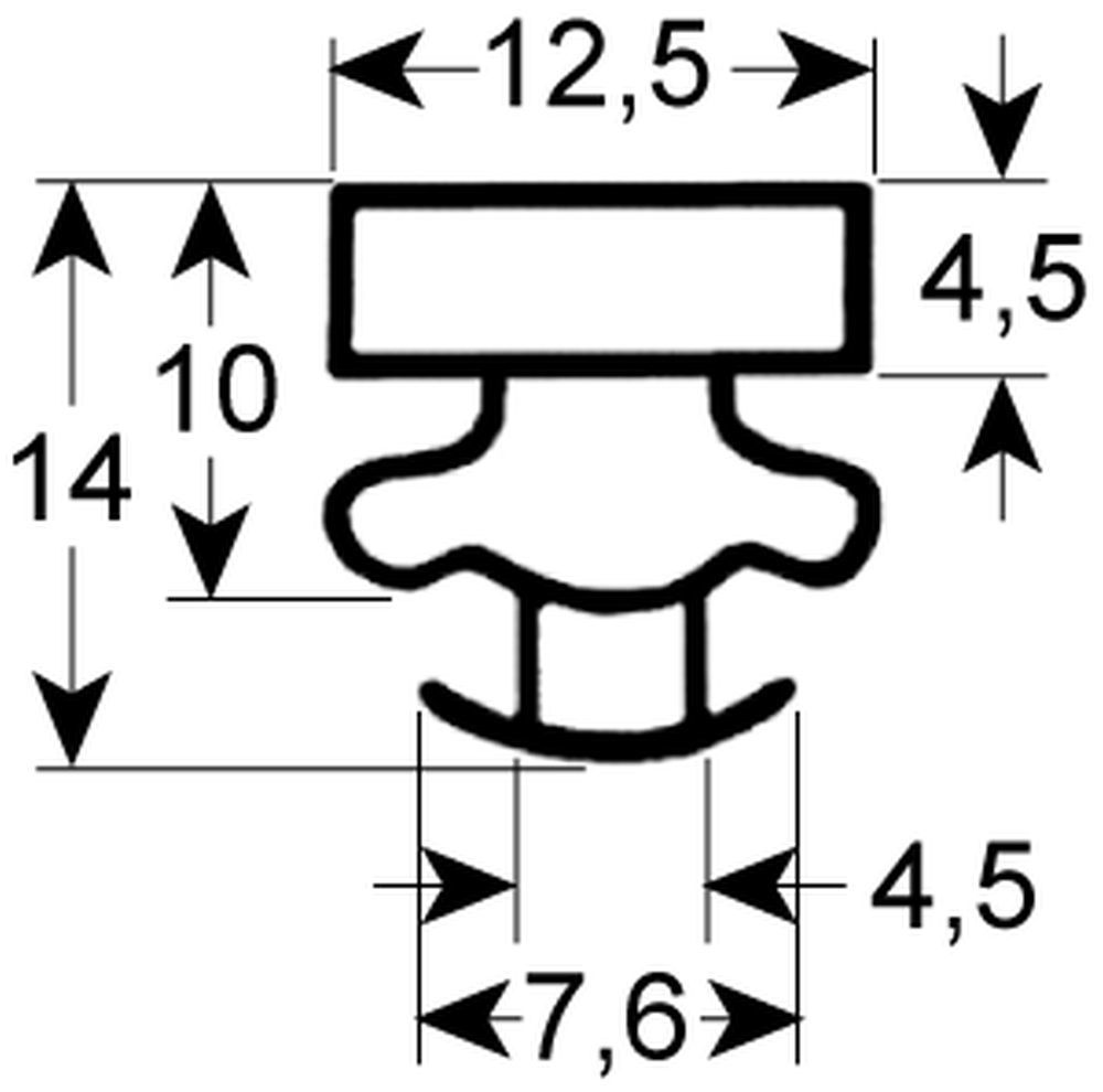 Kältedichtung Profil 9197 B 387mm L 596mm Stec