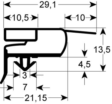 MBM-Italien Kältedichtung für AX70B1, BX70B1, A70N1 1550mm