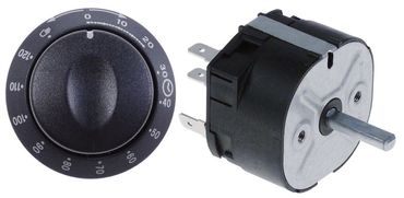 Unox timer M2 for hot air furnace XF030 axis 6x4,6x22mm 2-pole