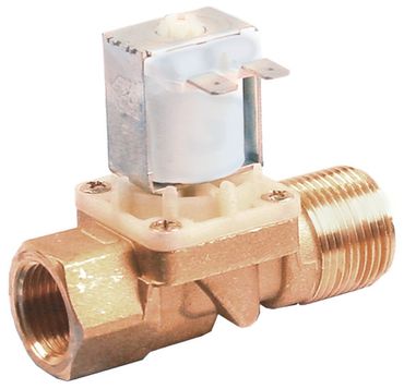 Eurotec solenoid valve for dishwasher brass 230V 2-way length 78mm