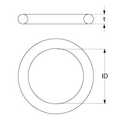 O-Ring für Mastro GLB0063C-F, GLB0061C-F, Fagor CO-502W, CO-500DD