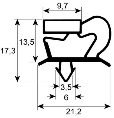 Kältedichtung für Polaris TSR03, TSR04-BASE, K+T KTAR für Saladette
