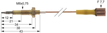 Bertos thermocouple for G9F4E+FG1, G9F4E+FE1 with cable connection