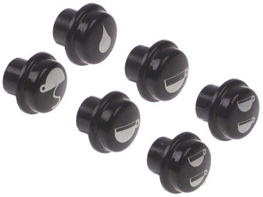 SANREMO buttons for espresso machine Sanremo round ø 17mm blue 6 pieces