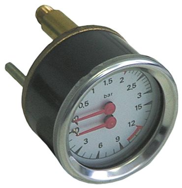 Grimac pressure gauge for espresso machine 0-3/0-15bar rear connection