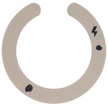 Star10 Knebelsymbol für PC127FTG, GFTL11070 für Gashahn mit Zündflamme
