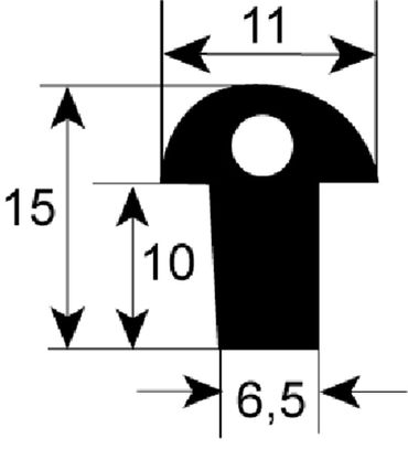 Silko Türdichtung für CCG72653, CCG72663 Länge 1410mm Profil 2930