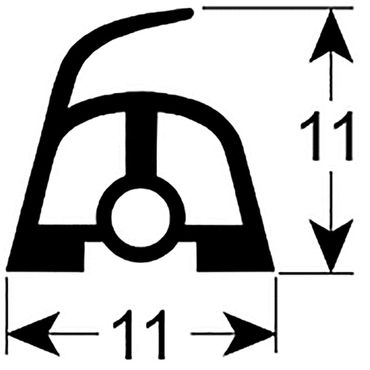 Türdichtung für Küppersbusch EGH417, EGH617, FGH615, Ascobloc AGH417