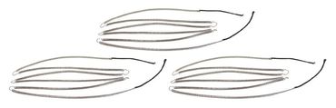 Moretti heating cable set for pizza oven AHC, AHC 18C PU 3 pieces EP top