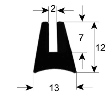 Angelo Po Fensterdichtung für FCV4EDS, FCV3EM, FCV4E Länge 1075mm