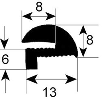 Coven window seal for Tec-5GPmec, Tec-4MX profile 1889