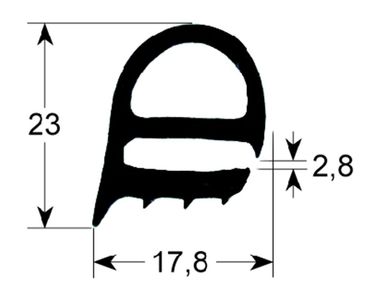 Türdichtung für Kombidämpfer Rational CD101, CC101, Küppersbusch