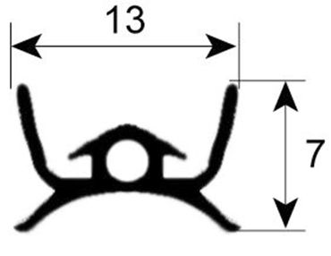 MBM-Italy door seal for G4SF, G6SFA, G6SF2 length 307mm