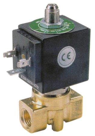 ODE Magnetventil aus Messing 3-Wege DN 2,5 Steckbuchse DIN Serie 31A