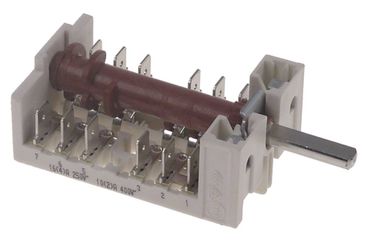 Nockenschalter für Electrolux FCV/, FCVG202L3 5-polig Achse ø 6x4,6