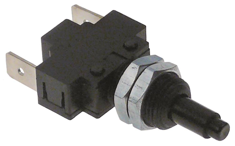 Produktbild von Silanos Drucktaster N50 Für Spülmaschine – Blau, 230V, 1NO, 16A, IP40, Einbaumaß 28,5x28,5 Mm – Mit Flachsteckern 6,3 Mm