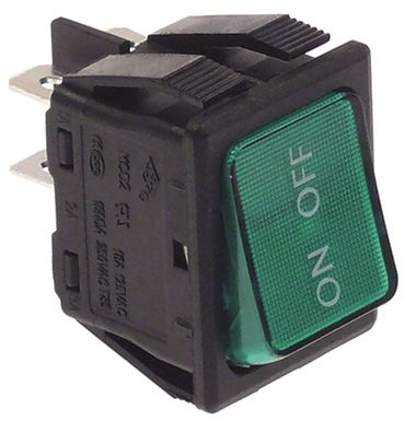 Cookmax rocker switch for 622031, 621038, 621039 2-pole 250V 2NO 16A