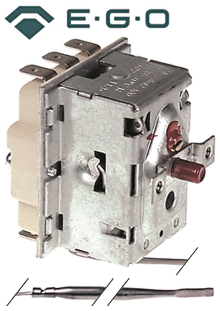 EGO 55.33542.100 Safety thermostat 285°C 3-pole Sensor ø 4x128mm