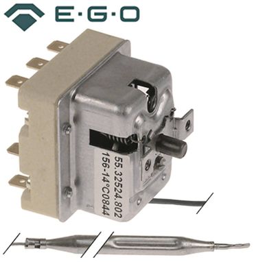 EGO 55.32524.802 Thermostat for Angelo Po 0G1CP1E, 0A1CP1E 156°C 20A