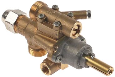 Gashahn PEL22S/O für Arris Thermoelementanschluss M8x1 Achse ø 10x8