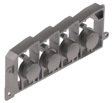 Cookmax push button set for microwave 213001 silver width 91mm