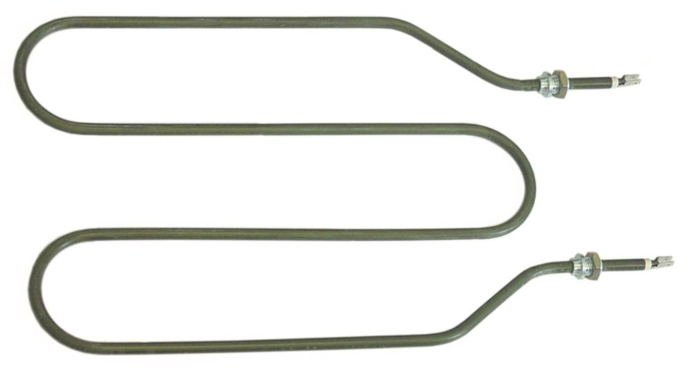 Cookmax Heizkörper Für Pizzaofen 531039 – 1250W, 613mm Länge, M4 Anschluss, Flanschbefestigung, Trockenheizkörper Für 220V