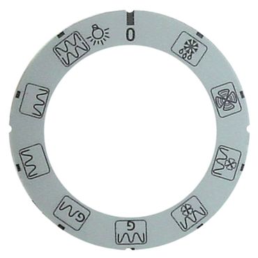 Lotus Knebelsymbol für CFM-10GEM, CFM-10GEM-A Programmschalter silber