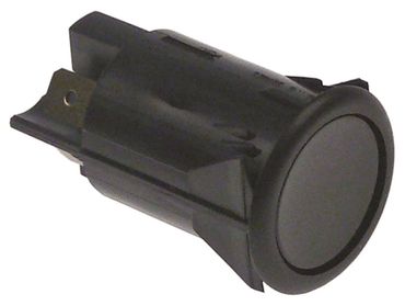 Grimac pushbutton black 250V 2NO 2-pole installation ø 25mm 16A IP40 round