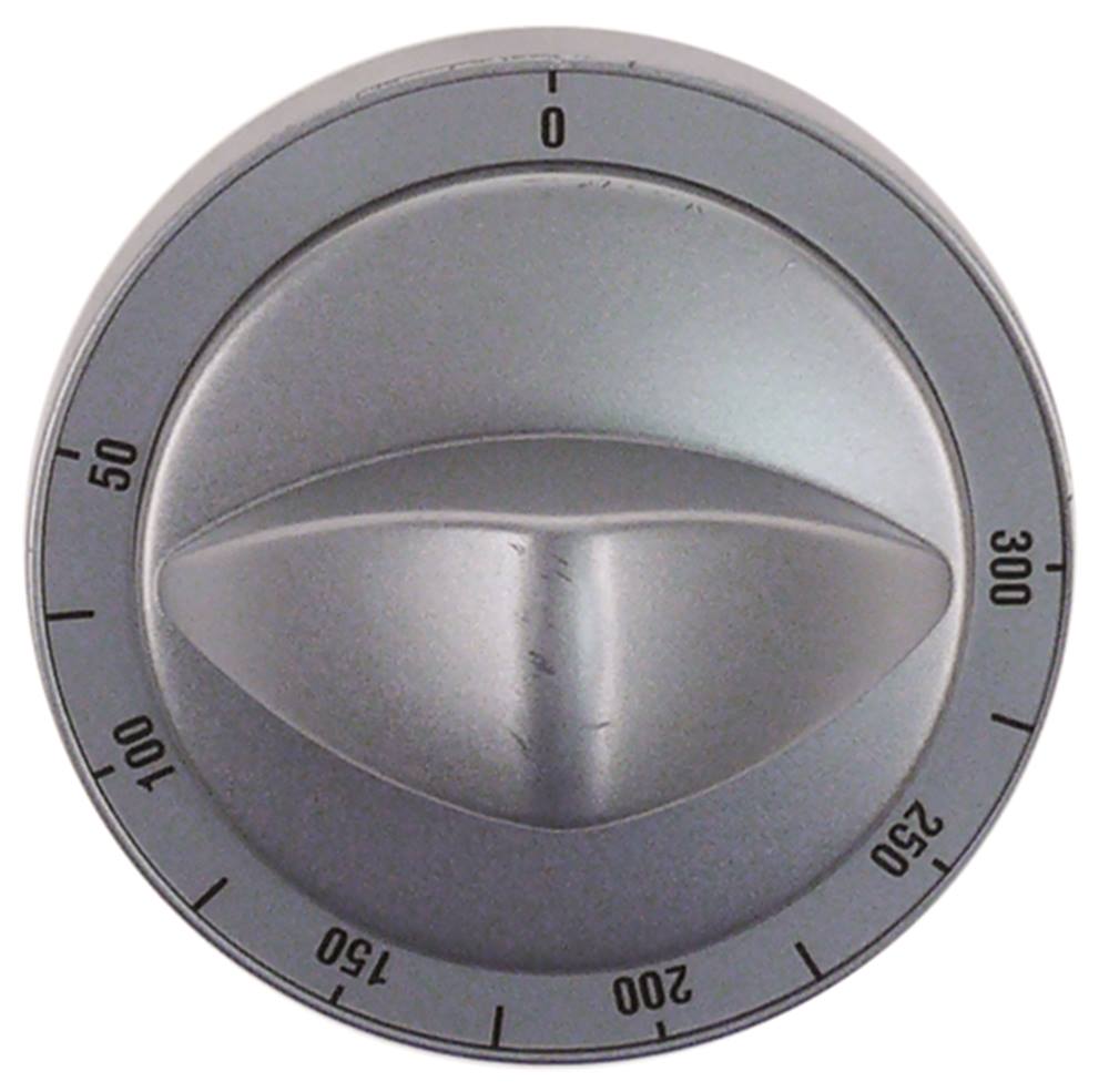 Gico Thermostat-Knebel ø 60mm – 100-180°C, Grau, Für Achse 6x4,6mm Mit Abflachung Oben