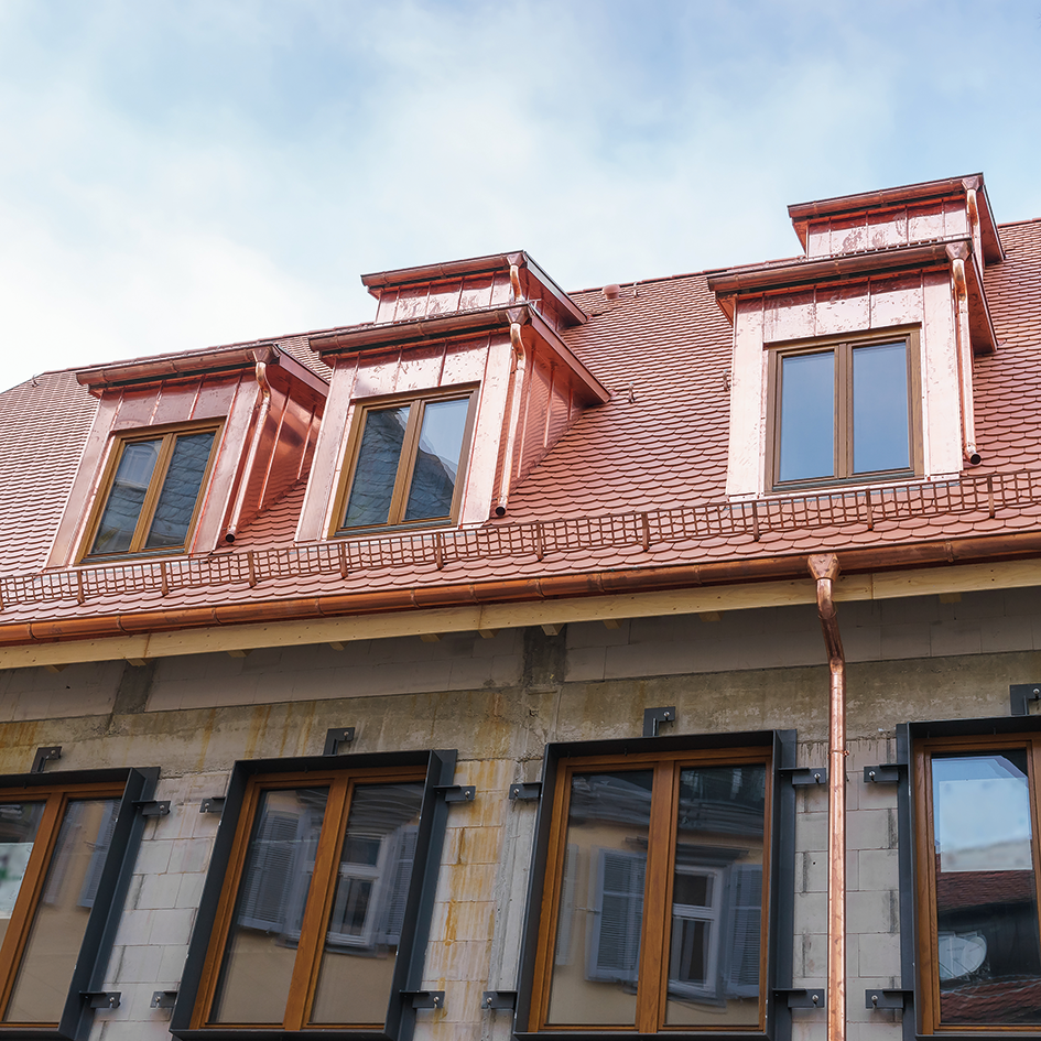 Roof, wall and facade