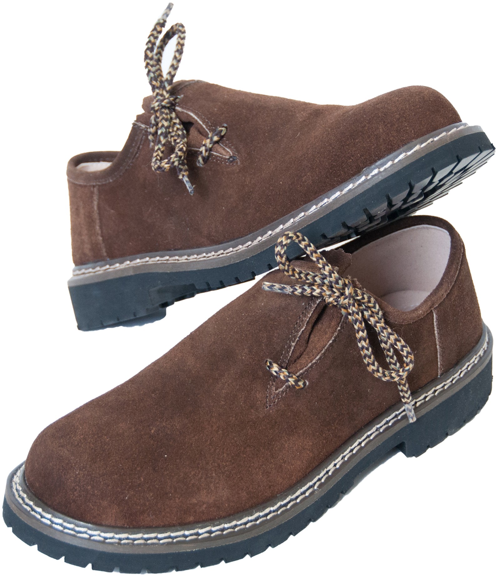 ALESSANDRO SALVARINI Haferlschuhe Herren - Trachtenschuhe Aus Veloursleder Größe 40-47