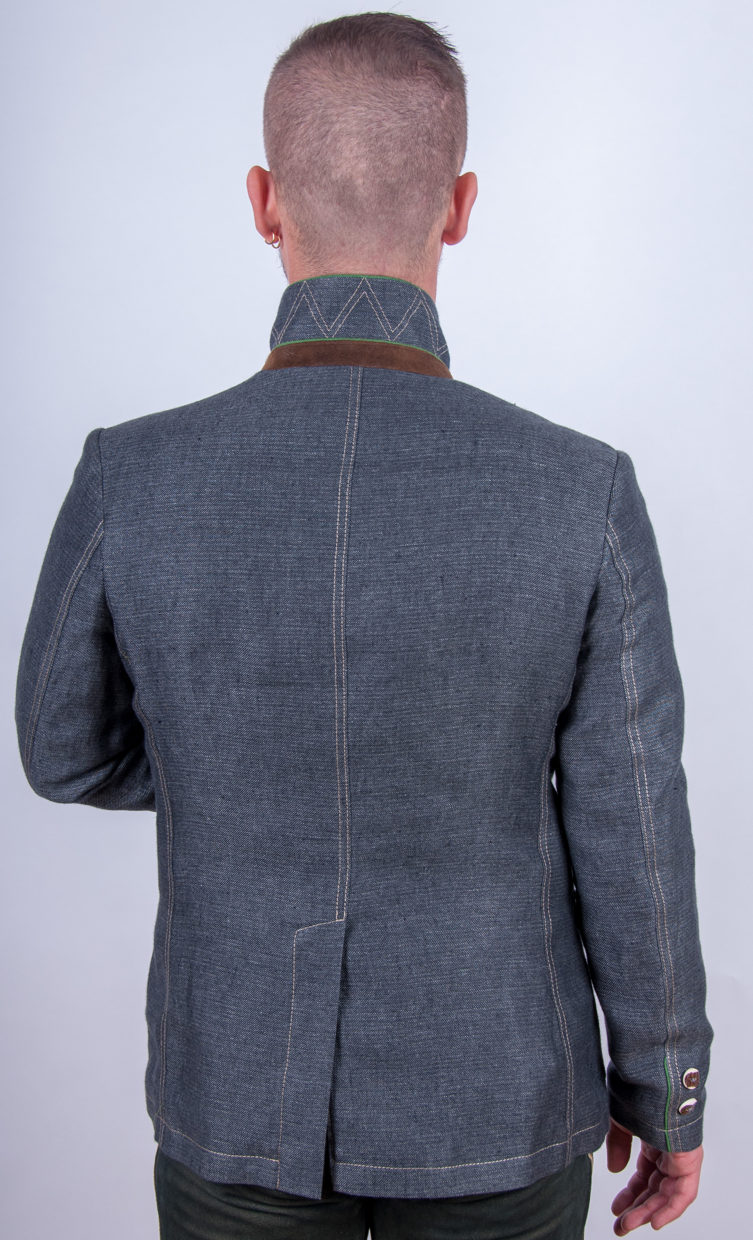 Kaiseralm Herren Janker Arno 5044 graublau Herren Jacken und Janker Janker