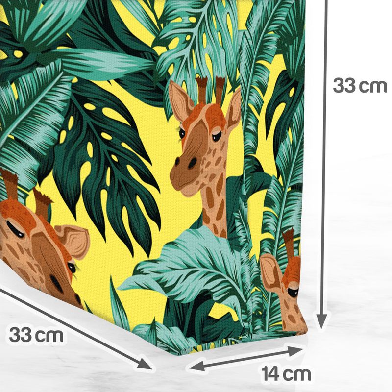 Giraffe jungle yellow bag giraffe Africa palm safari jungle zoo desert fur