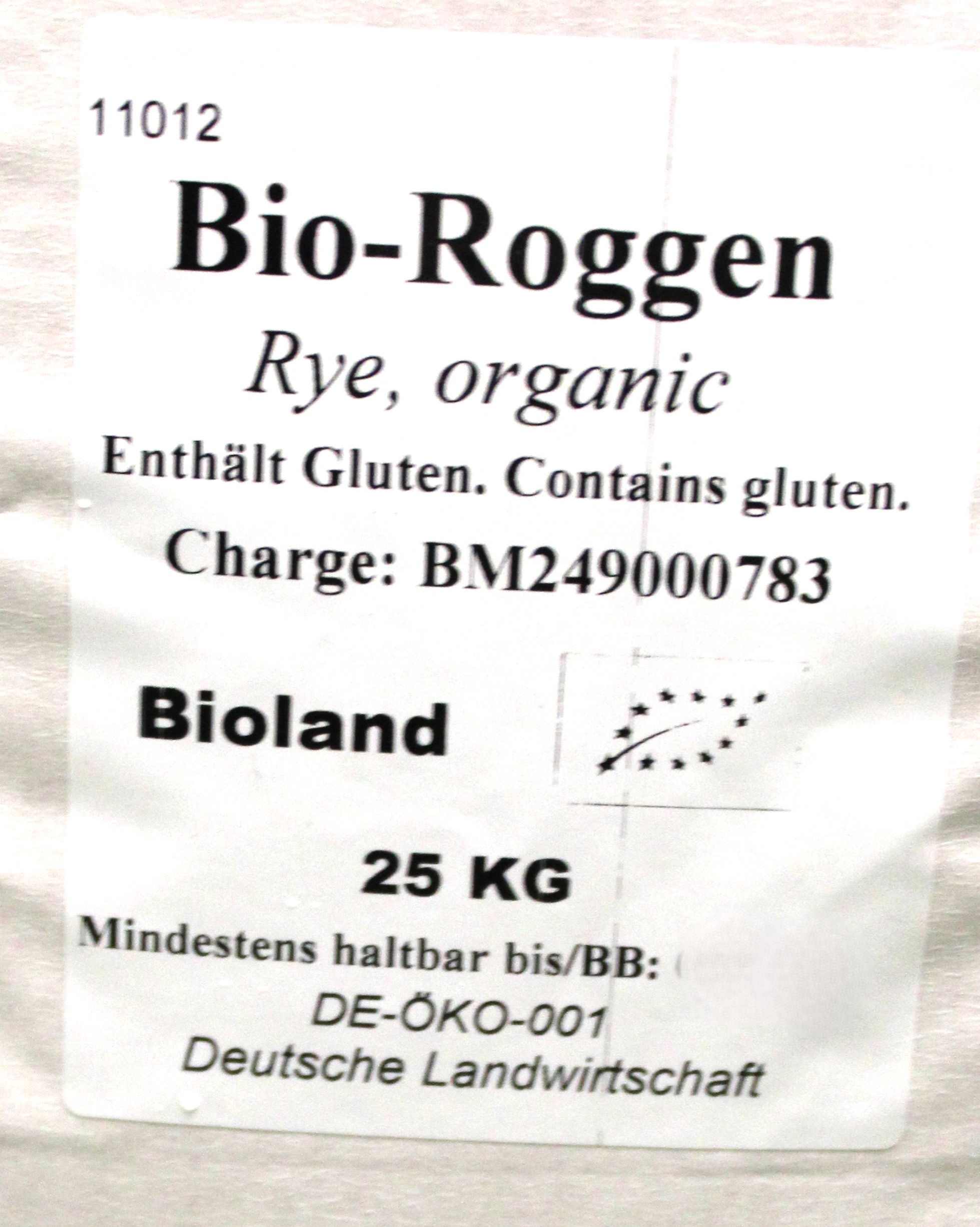 Paket] Bio Roggen, ganzes Korn 25 kg Sack | Regionale Erzeugnisse &  Bioprodukte