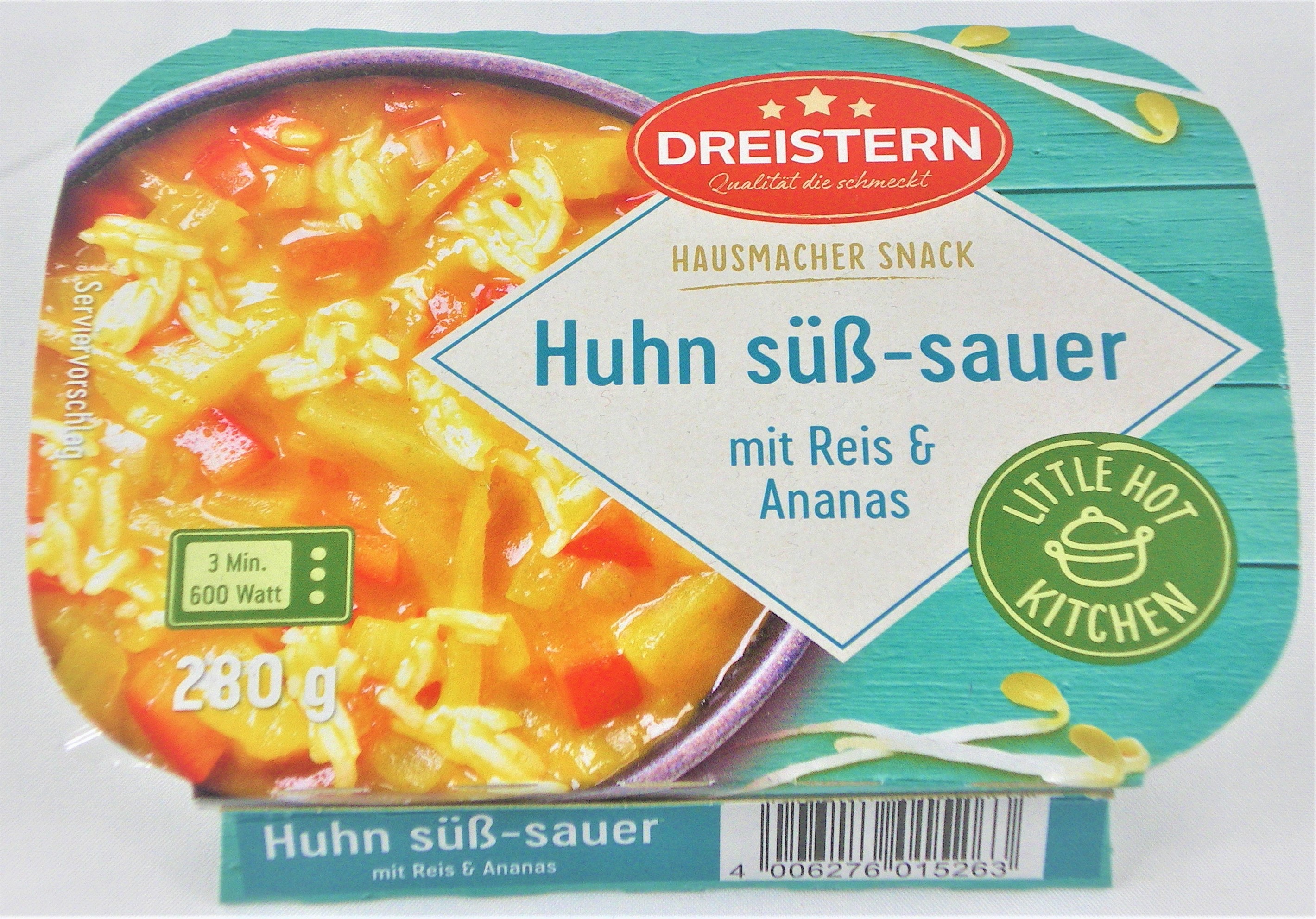 Huhn süß-sauer mit Reis und Ananas 280g Menüschale | Regionale ...