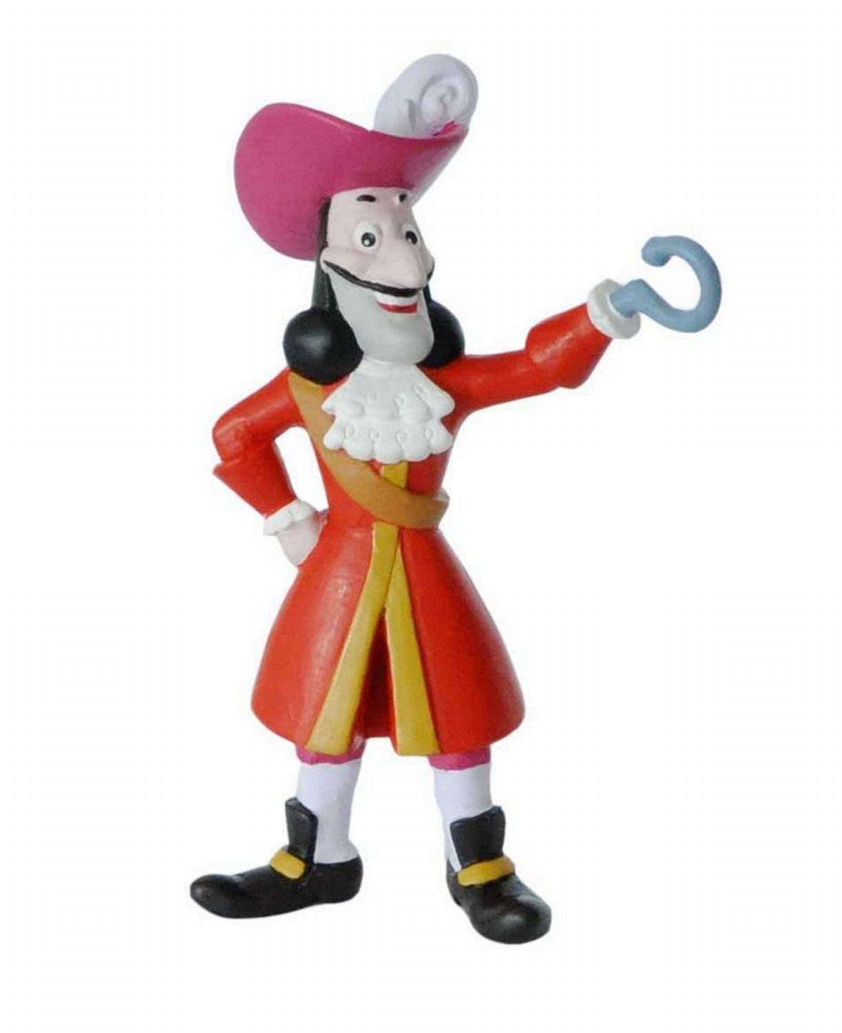 Bullyland 12651 - play figure captain hook from Walt Disney Peter Pan, approx. 9.5 cm, true to detail, ideal as a small gift for children from 3 years