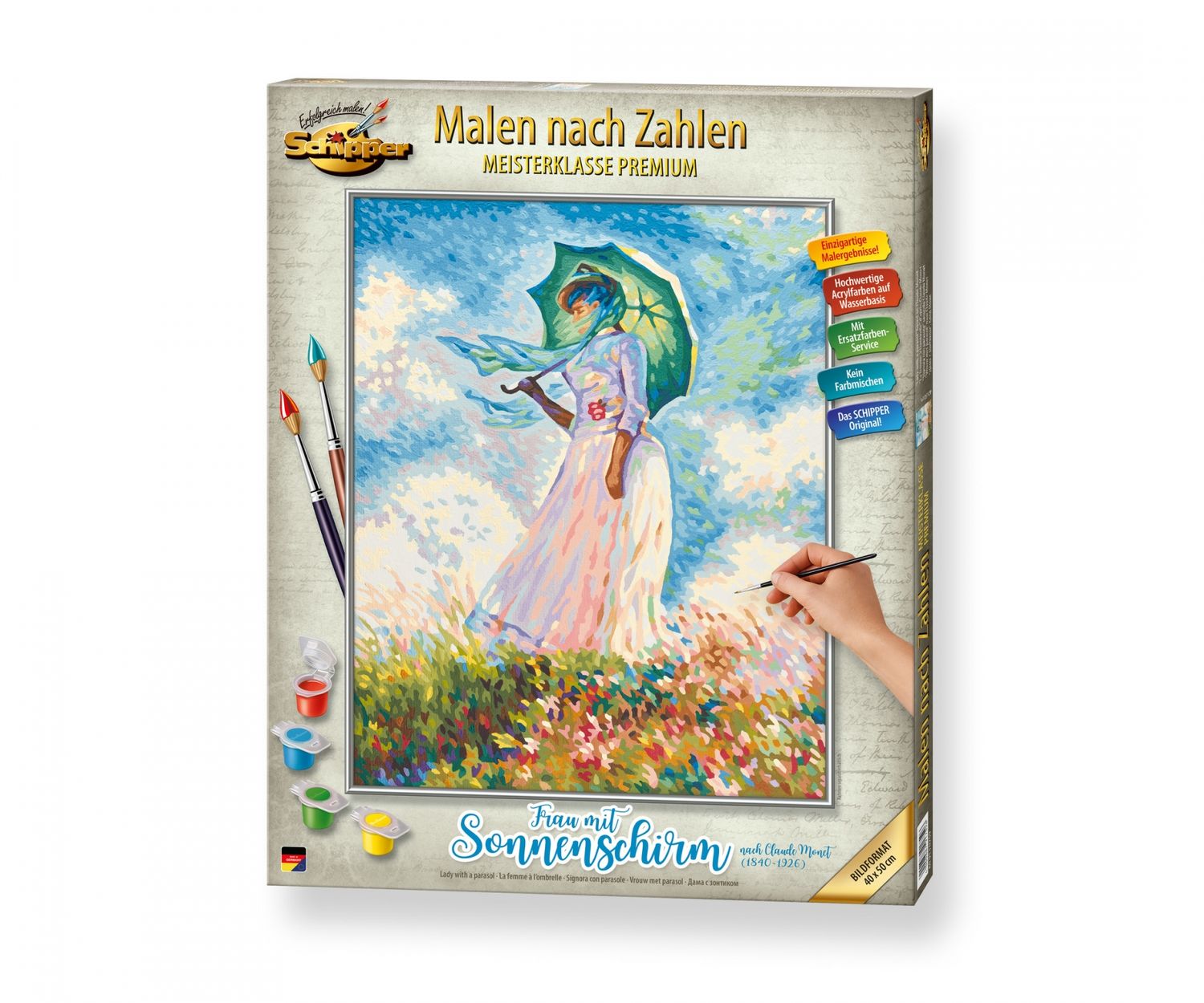 Malen nach Zahlen - Frau mit Sonnenschirm | HL Großhandel