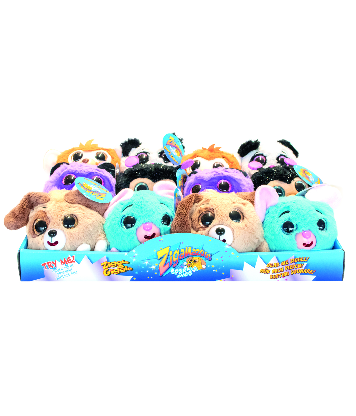 Zigamazoos™ Sparkle Eyes Plüsch HL Großhandel