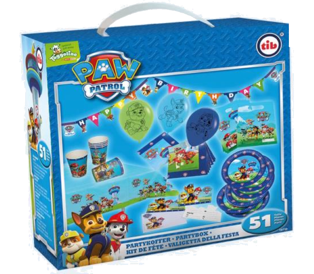     Paw Patrol - Party-Koffer für 6 Personen - Jungs