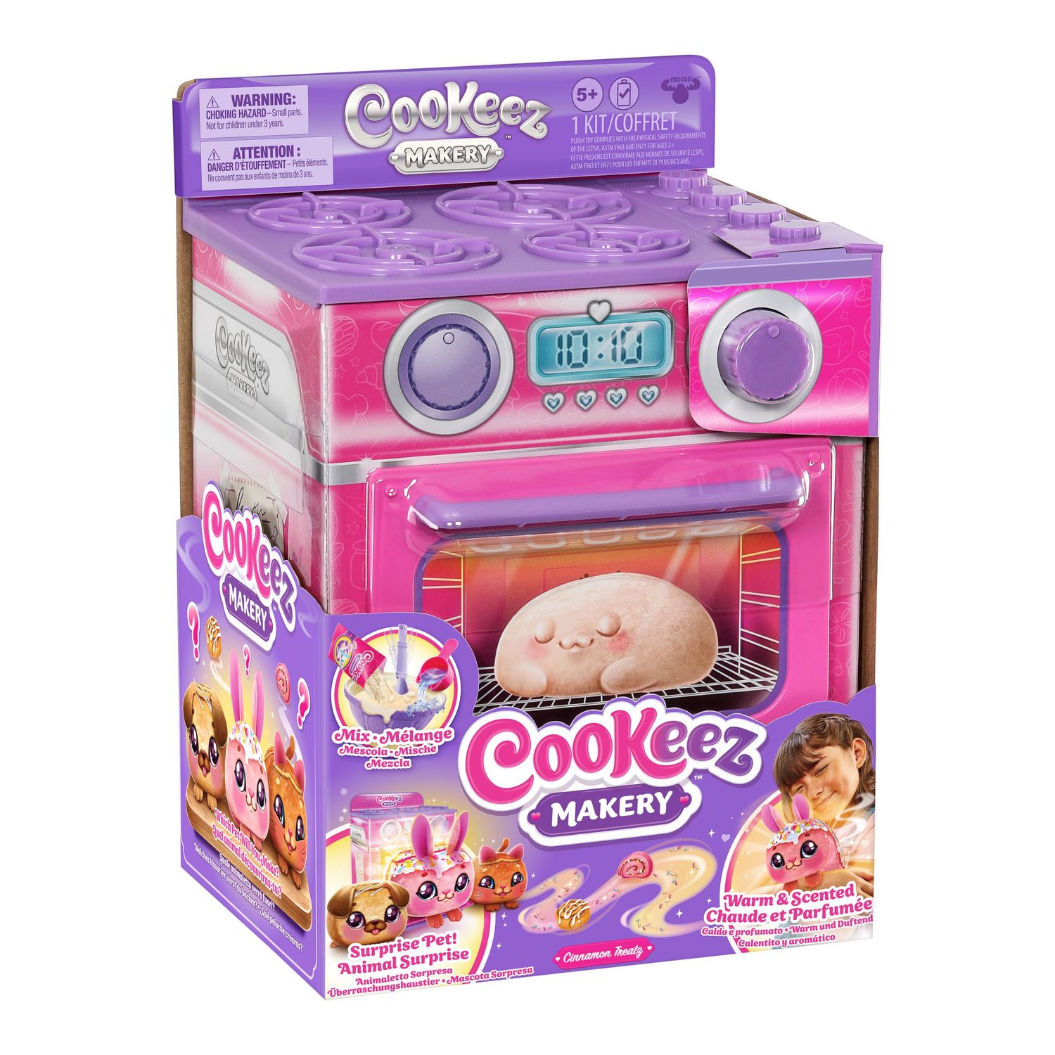 backofen spielzeug Cookeez Makery – Ofen-Spielset (Kuchen Zimt/Pink) | HL Großhandel