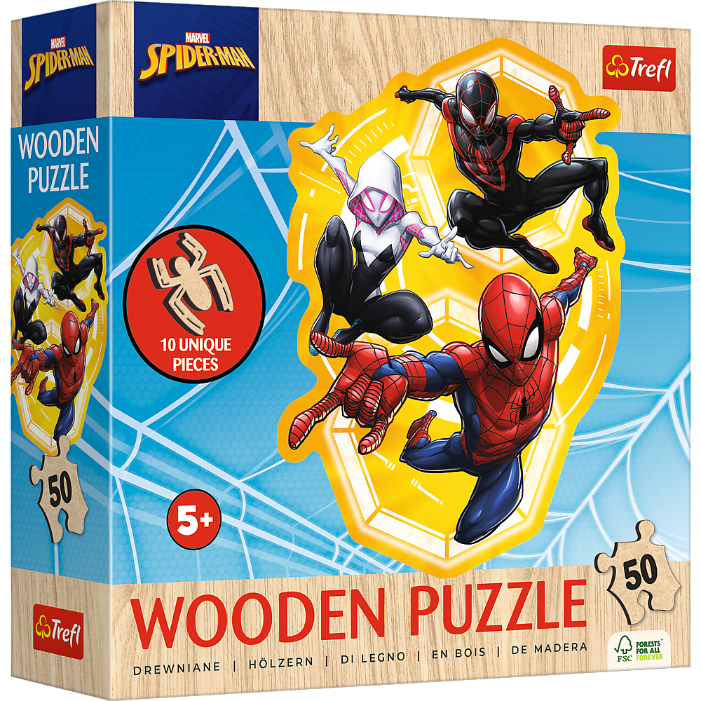 Marvel Spiderman - Holz Puzzle Junior 50 Teile