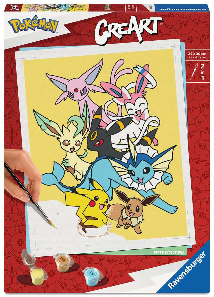 CreArt – Pokémon Eevee Evolutions – Malen nach Zahlen | HL Großhandel