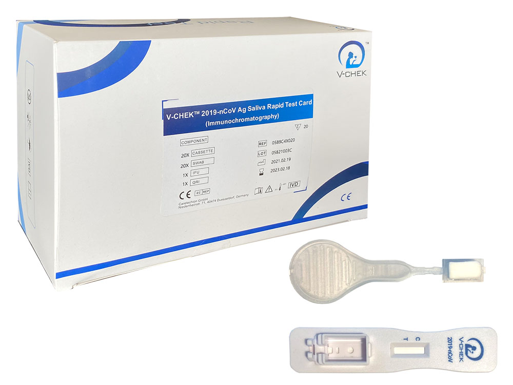 V Check Antigen Corona Lolli Schnelltest 20 Stuck Mundschutzhandel De