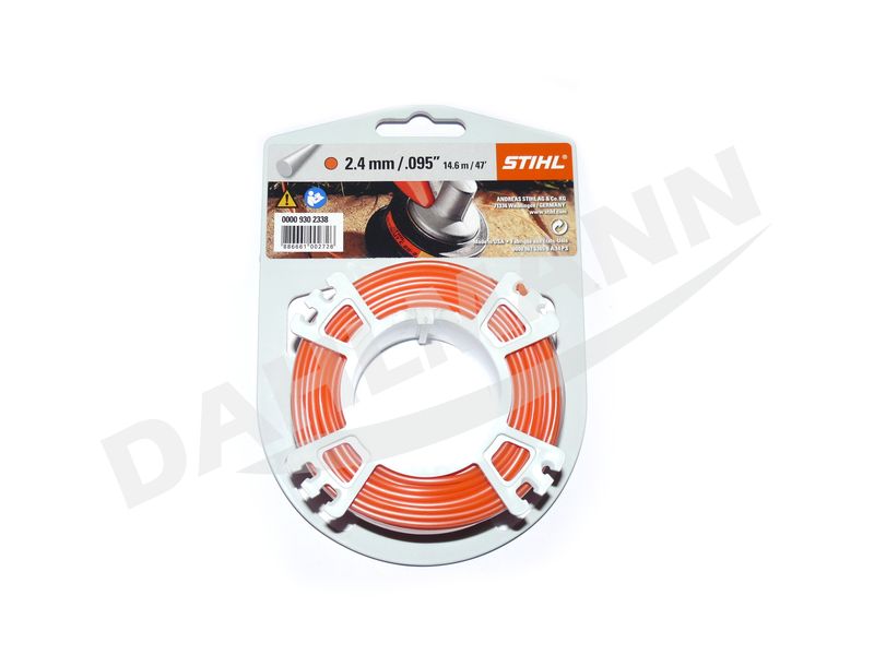 100m Trimmerfaden 100 M Mähfaden Trimmerfaden Ersatz – Für STIHL Motorsensen & Freischneider, Universell Trimmerfaden Stihl