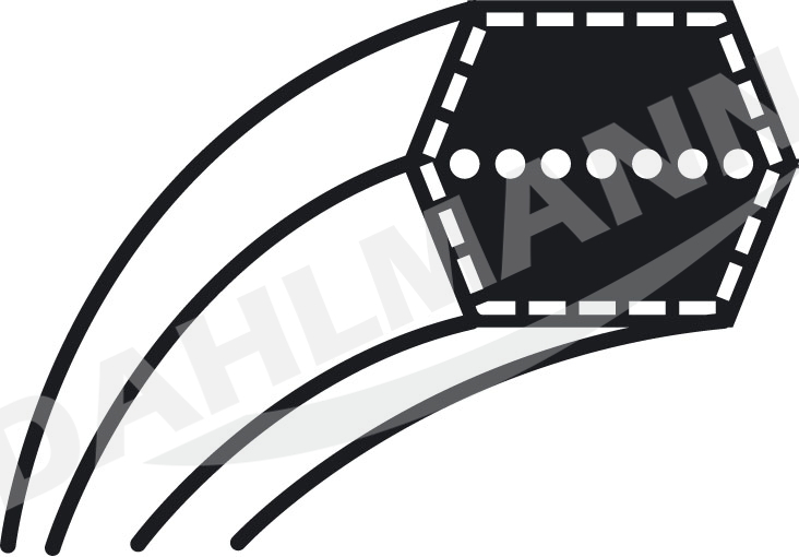 EMagTech Keilriemen Für Rasenmäher - Kompatibel Mit Viking & Stihl MT 5097.0