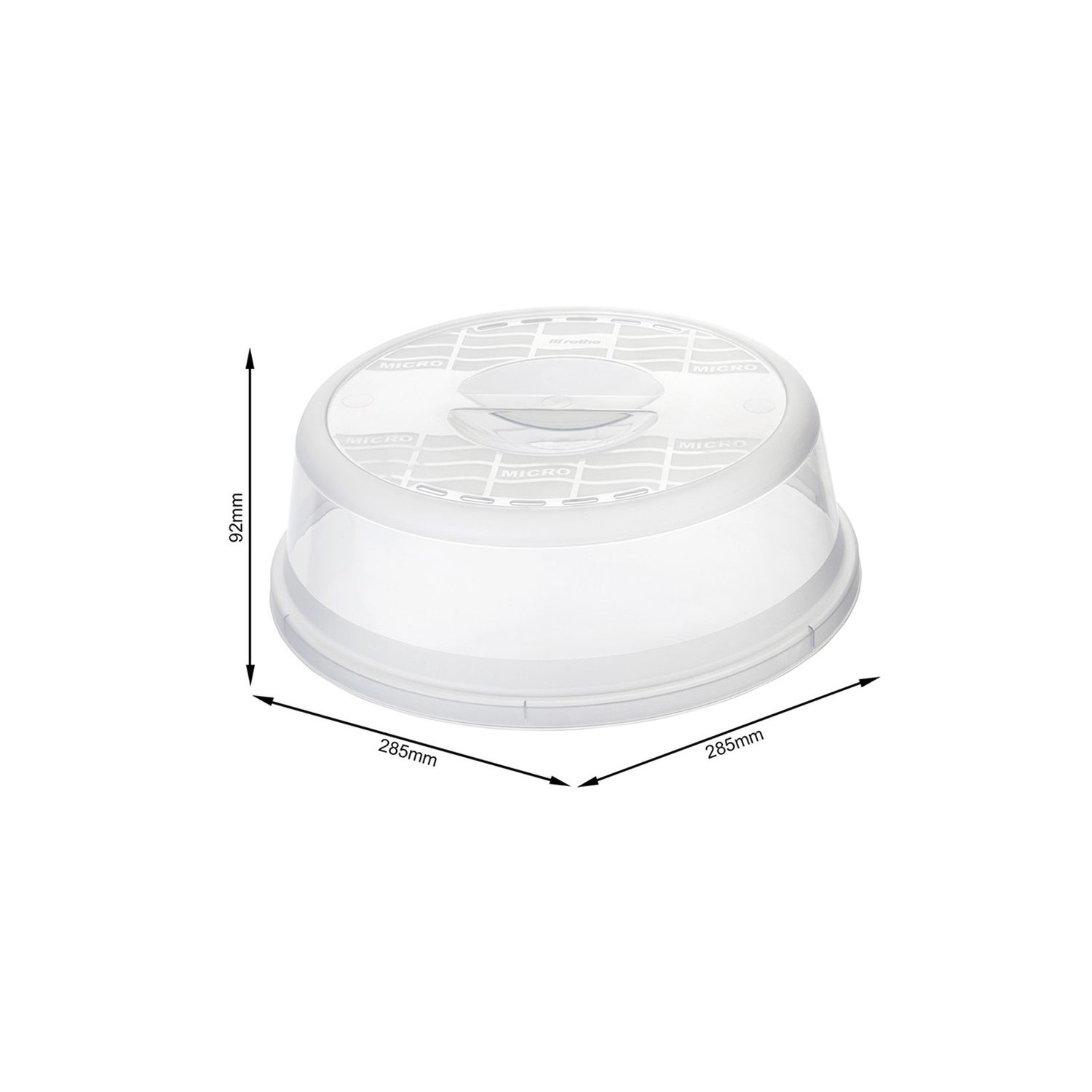 Unimet 800388 Campana Copri Piatto Per Microonde, Protezione Antischizzo, Adatto A Piatti, EAN 4018833003880
