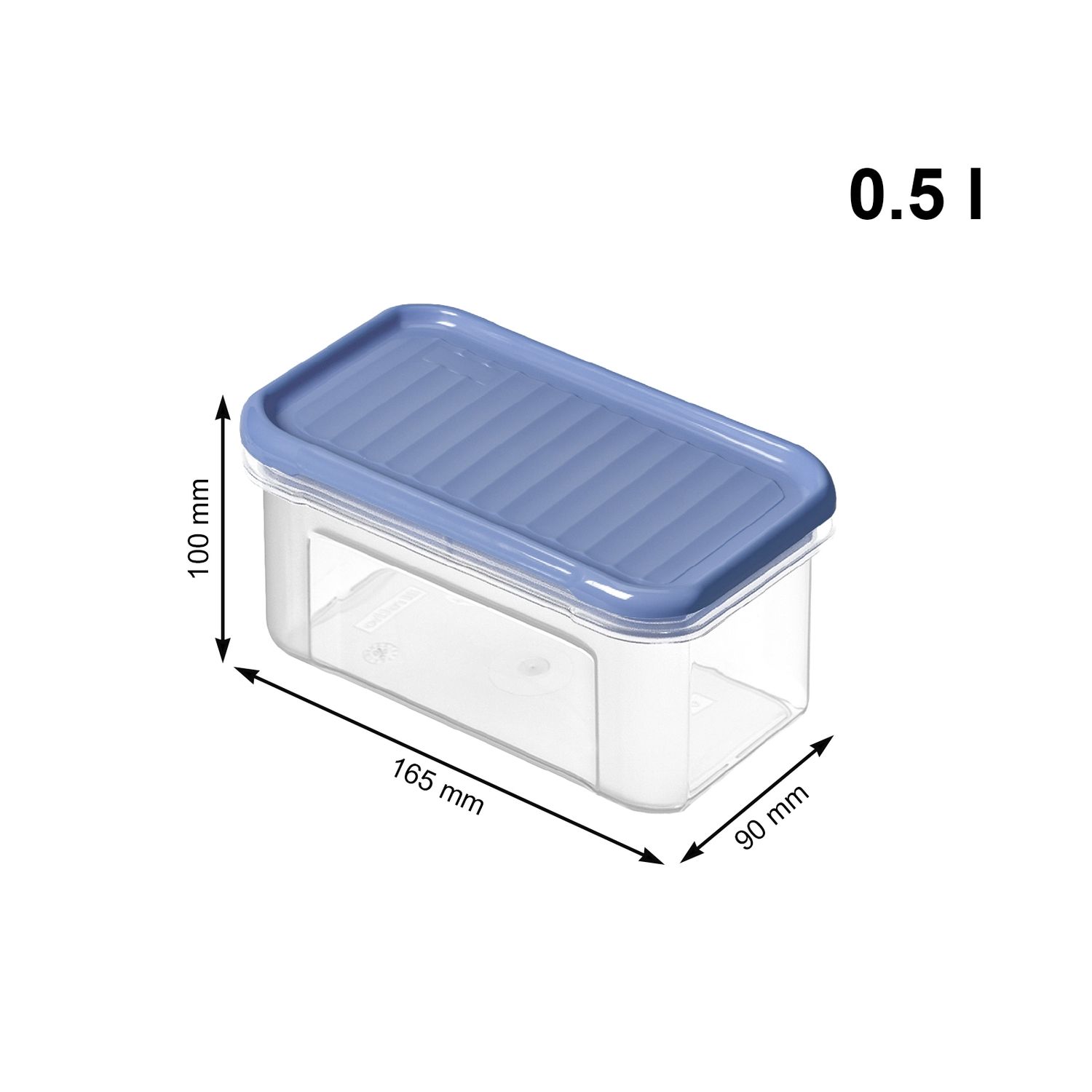 Storage tin 0.5 l DOMINO