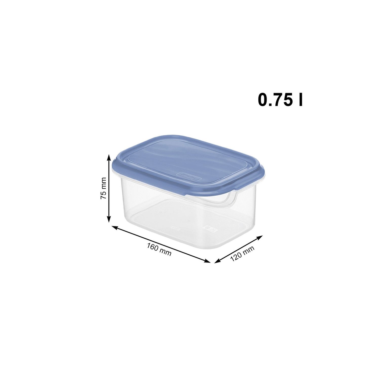 Refrigerator Container Square 0.75L l RONDO